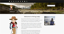 Desktop Screenshot of hikinglady.com